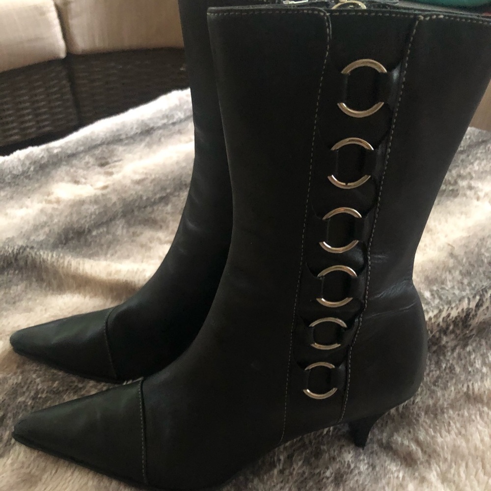 Joan and David Kitten Heel Boots